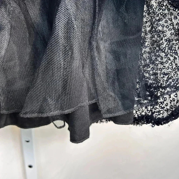 City Triangle Sequin Party Dress Size 1 Small Pearl Rhinestone New Year’s Formal - Picture 6 of 11